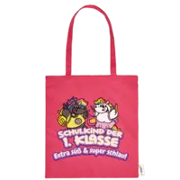 Motiv: Baumwolltasche - Pummelfee - Schuldkind 1. Klasse - bestimme auf Wunsch Details wie Produkt, Grösse, Farbe und Position selbst ! Motiv: Baumwolltasche - Pummelfee - Schuldkind 1. Klasse