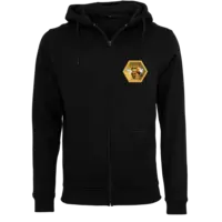 Motiv: Heavy Zip-Hoodie - yooliety Wabe mit Bienen 