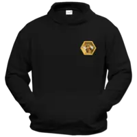Motiv: Hoodie Classic - yooliety Wabe mit Bienen - bestimme auf Wunsch Details wie Produkt, Grösse, Farbe und Position selbst ! Motiv: Hoodie Classic - yooliety Wabe mit Bienen