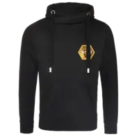 Motiv: Cross Neck Hoodie - yooliety Wabe mit Bienen - bestimme auf Wunsch Details wie Produkt, Grösse, Farbe und Position selbst ! Motiv: Cross Neck Hoodie - yooliety Wabe mit Bienen