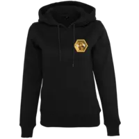Motiv: Womens Heavy Hoody - yooliety Wabe mit Bienen - bestimme auf Wunsch Details wie Produkt, Grösse, Farbe und Position selbst ! Motiv: Womens Heavy Hoody - yooliety Wabe mit Bienen