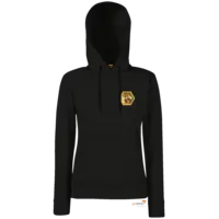 Motiv: Hoodie Damen Classic - yooliety Wabe mit Bienen - bestimme auf Wunsch Details wie Produkt, Grösse, Farbe und Position selbst ! Motiv: Hoodie Damen Classic - yooliety Wabe mit Bienen