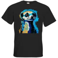 Motiv: T-Shirt Premium - Erdmännchen Pop-Art 