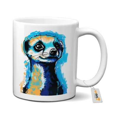 Motiv: Tasse - Erdmännchen Pop-Art 
