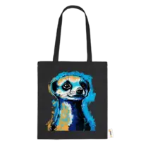 Motiv: Baumwolltasche - Erdmännchen Pop-Art 