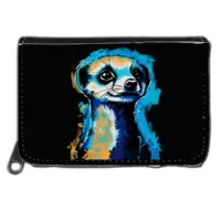 Motiv: Geldboerse - Erdmännchen Pop-Art 