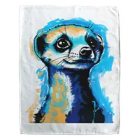 Motiv: Handtuch Fullprint - Erdmännchen Pop-Art 