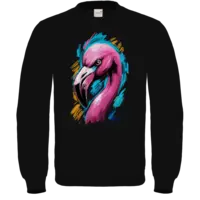 Motiv: Sweatshirt FAIR WEAR - Flamingo Pop-Art 
