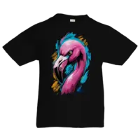 Motiv: Kids T-Shirt Premium FAIR WEAR - Flamingo Pop-Art 