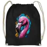 Motiv: Cotton Gymsac - Flamingo Pop-Art 