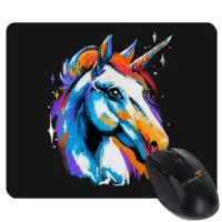 Motiv: Mousepad Textil - Einhorn Pop-Art 