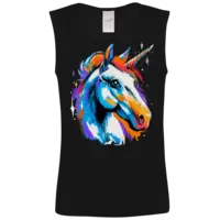 Motiv: Athletic Vest FAIR WEAR - Einhorn Pop-Art 