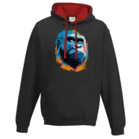 Motiv: Two-Tone Hoodie - Gorilla Pop-Art 