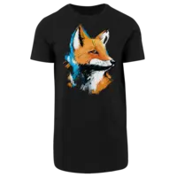 Motiv: Shaped Long Tee - Fuchs Pop-Art 