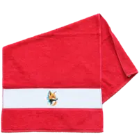 Motiv: Frottier-Handtuch mit Bordüre  - Fuchs Pop-Art 