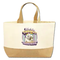 Motiv: Jute Base Canvas Bag XL - Pummeleinhorn-Beruf-Tierarzt 