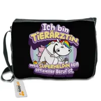 Motiv: Schultertasche - Pummelfee - Beruf - Tierärztin 