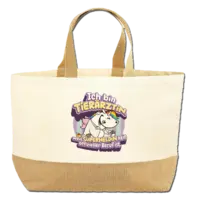 Motiv: Jute Base Canvas Bag XL - Pummelfee - Beruf - Tierärztin 