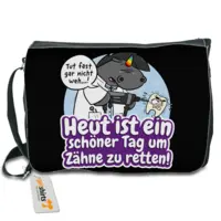 Motiv: Schultertasche - Grummeleinhorn - Beruf - Zahnarzt 