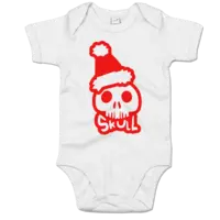 Motiv: Baby Body Organic - Red Santa Skull 
