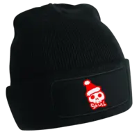 Motiv: Patch Beanie  - Red Santa Skull 
