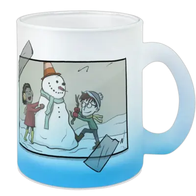 Motiv: Color Glas Mug - Snowy Photo Mug 
