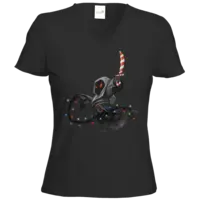 Motiv: T-Shirts Damen V-Neck FAIR WEAR - Diabetes Heshthot 