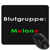 Motiv: Mousepad Textil - Blutgruppe Melone 
