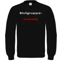 Motiv: Sweatshirt FAIR WEAR - Blutgruppe Tomate 