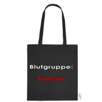 Motiv: Baumwolltasche - Blutgruppe Tomate 