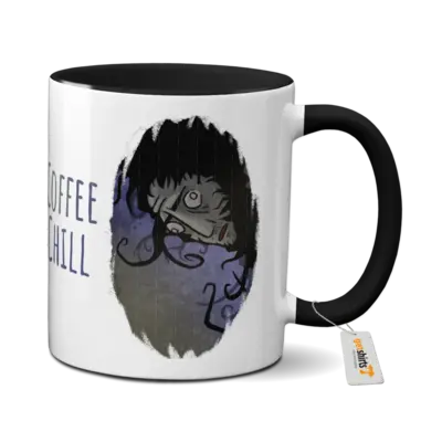 Motiv: Tasse farbig - No Coffee No Chill 
