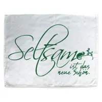 Motiv: Handtuch Fullprint - Seltsam schön - Chamäleon (grün) 