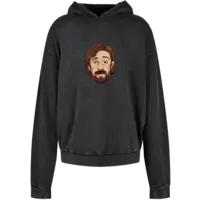 Motiv: Acid Washed Oversize Hoodie - Dieter staunt Ghostsitter  