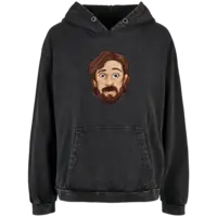 Motiv: Ladies Acid Washed Oversize Hoodie - Dieter staunt Ghostsitter  