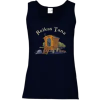 Motiv: Tank Top Damen Classic - Wagen mit Schriftzug gebogen 