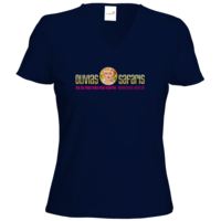 Motiv: T-Shirt Damen V-Neck Classic - Olivia Jones Safari - bestimme auf Wunsch Details wie Produkt, Grösse, Farbe und Position selbst ! Motiv: T-Shirt Damen V-Neck Classic - Olivia Jones Safari