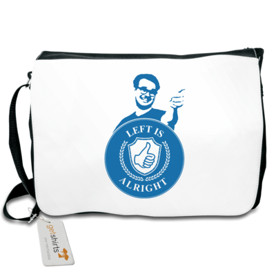 Motiv: Schultertasche - Left is alright - bestimme auf Wunsch Details wie Produkt, Grösse, Farbe und Position selbst ! Motiv: Schultertasche - Left is alright