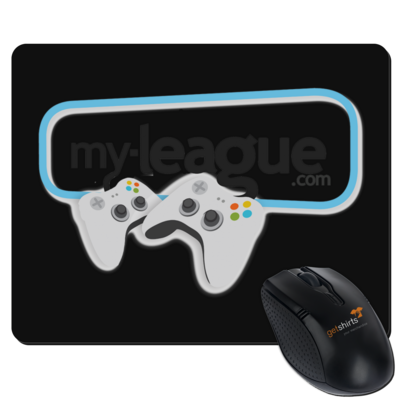 Motiv: Mousepad Textil - My League Logo - bestimme auf Wunsch Details wie Produkt, Grösse, Farbe und Position selbst ! Motiv: Mousepad Textil - My League Logo