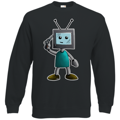 Motiv: Sweatshirt Set In - TV Man - bestimme auf Wunsch Details wie Produkt, Grösse, Farbe und Position selbst ! Motiv: Sweatshirt Set In - TV Man