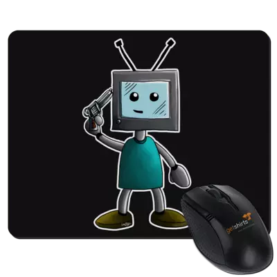 Motiv: Mousepad Textil - TV Man - bestimme auf Wunsch Details wie Produkt, Grösse, Farbe und Position selbst ! Motiv: Mousepad Textil - TV Man
