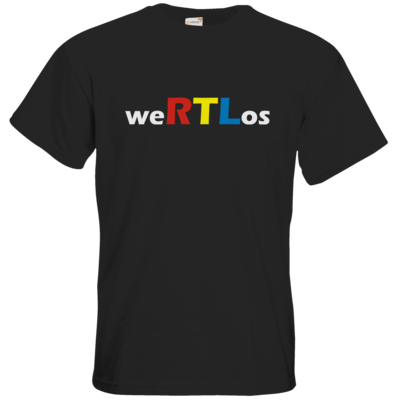 Motiv: T-Shirt Premium FAIR WEAR - weRTLos - bestimme auf Wunsch Details wie Produkt, Grösse, Farbe und Position selbst ! Motiv: T-Shirt Premium FAIR WEAR - weRTLos