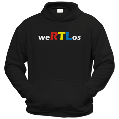 Motiv: Hoodie Classic - weRTLos - bestimme auf Wunsch Details wie Produkt, Grösse, Farbe und Position selbst ! Motiv: Hoodie Classic - weRTLos