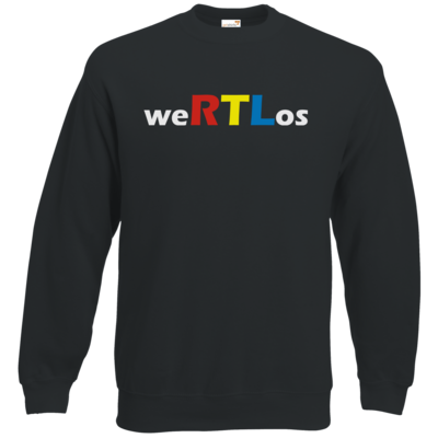 Motiv: Sweatshirt Set In - weRTLos - bestimme auf Wunsch Details wie Produkt, Grösse, Farbe und Position selbst ! Motiv: Sweatshirt Set In - weRTLos