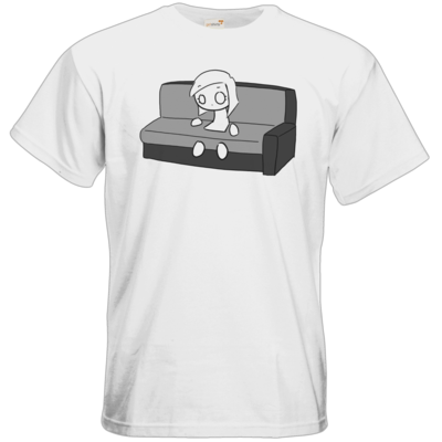 Motiv: T-Shirt Premium FAIR WEAR - DarkViktory Couch Woman - bestimme auf Wunsch Details wie Produkt, Grösse, Farbe und Position selbst ! Motiv: T-Shirt Premium FAIR WEAR - DarkViktory Couch Woman