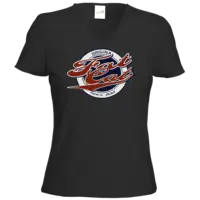 Motiv: T-Shirt Damen V-Neck Classic - Fat Cat 