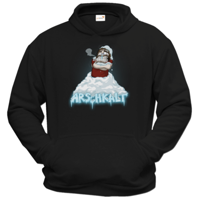 Motiv: Hoodie Classic - Arschkalt - bestimme auf Wunsch Details wie Produkt, Grösse, Farbe und Position selbst ! Motiv: Hoodie Classic - Arschkalt