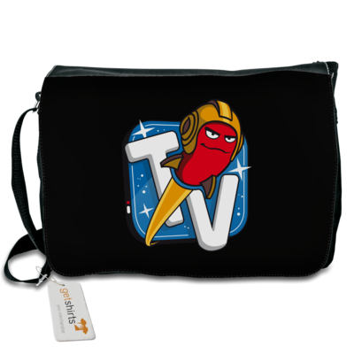 Motiv: Schultertasche - Senderlogo - bestimme auf Wunsch Details wie Produkt, Grösse, Farbe und Position selbst ! Motiv: Schultertasche - Senderlogo