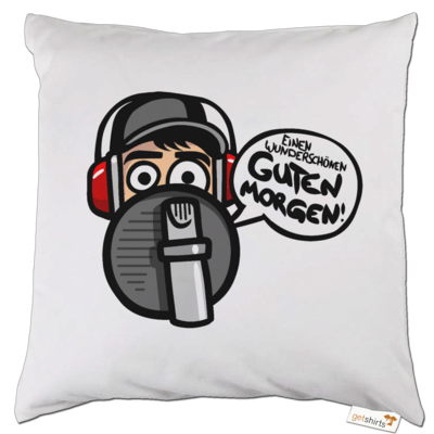 Motiv: Kissen - Guten Morgen - bestimme auf Wunsch Details wie Produkt, Grösse, Farbe und Position selbst ! Motiv: Kissen - Guten Morgen