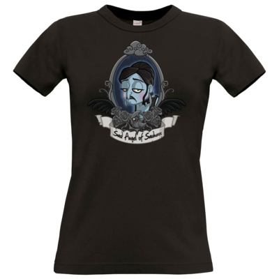 Motiv: Ladyshirt Premium FAIR WEAR - Traenenmond - bestimme auf Wunsch Details wie Produkt, Grösse, Farbe und Position selbst ! Motiv: Ladyshirt Premium FAIR WEAR - Traenenmond