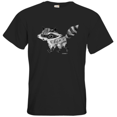 Motiv: T-Shirt Premium FAIR WEAR - Raccoonus Triangle - bestimme auf Wunsch Details wie Produkt, Grösse, Farbe und Position selbst ! Motiv: T-Shirt Premium FAIR WEAR - Raccoonus Triangle